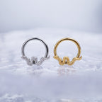 Engraved Serpent stainless steel Segment Ring