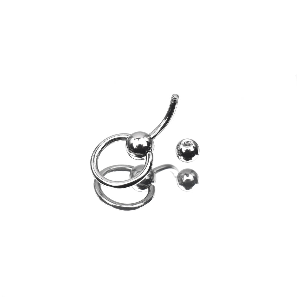 Spinning Ball stainless steel Belly Ring