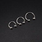 Classic S925 Sterling Silver Horseshoe Rings