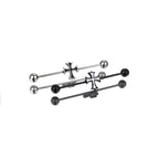 Black & White Cross Stainless Steel Industrial Barbell