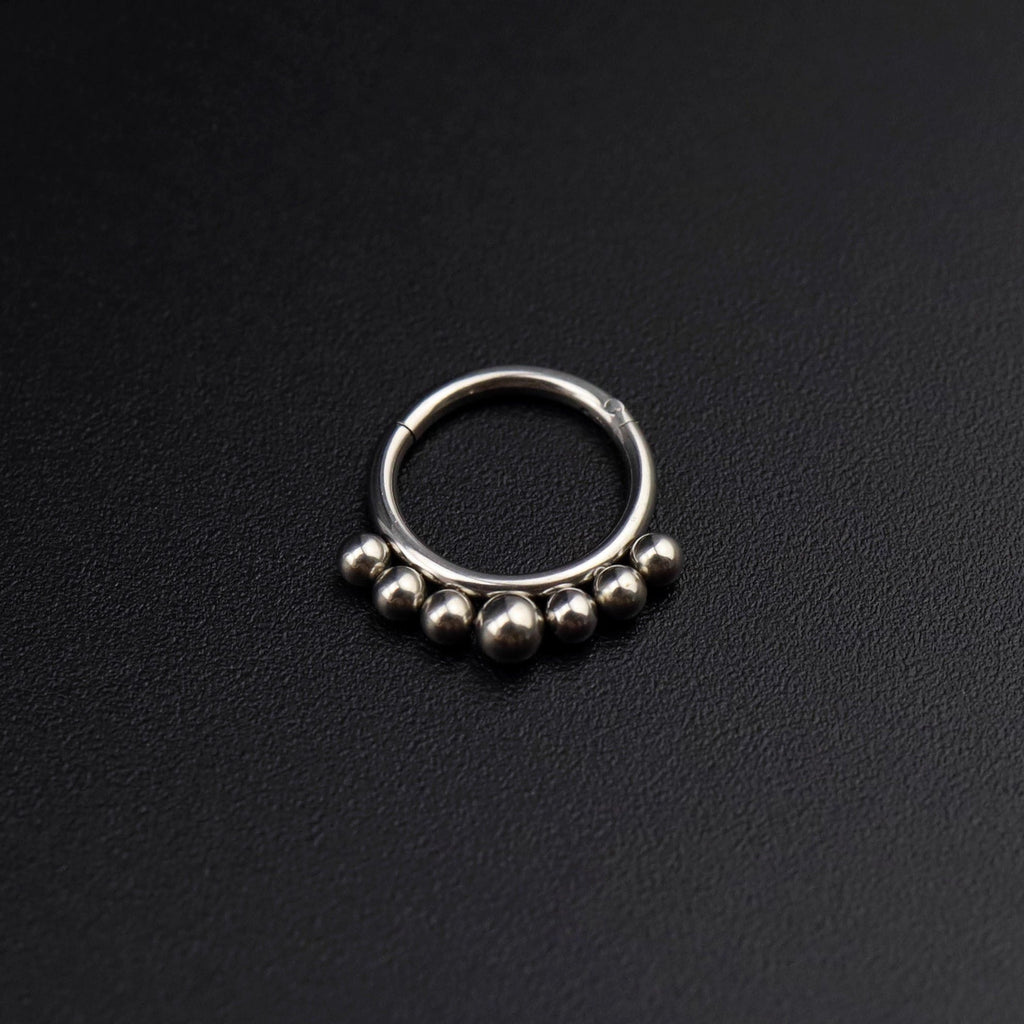 16G Small ball stainless steel Serpent Ring