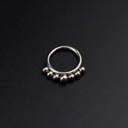 16G Small ball stainless steel Serpent Ring