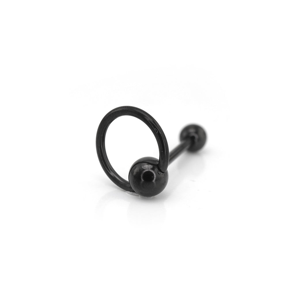 Spinning Ball stainless steel tongue stud