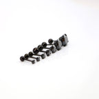 Thin Post Black CZ Stainless Steel Ear Stud