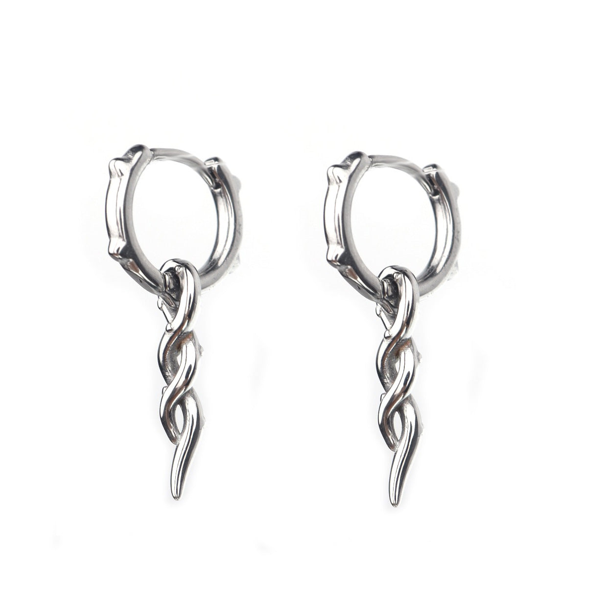 Companion Twisted Stainless Steel Earrings