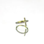 Cross CZ Titanium Clicker Nose Hoop