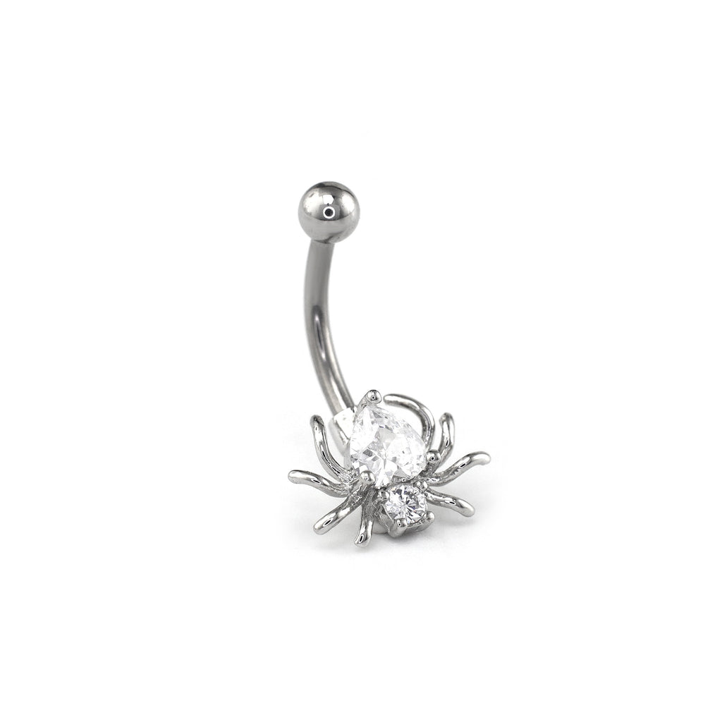 CZ Spider Stainless Steel Rook Jewelry