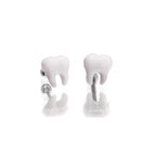 White Tooth Externally Threaded stainless steel Studs