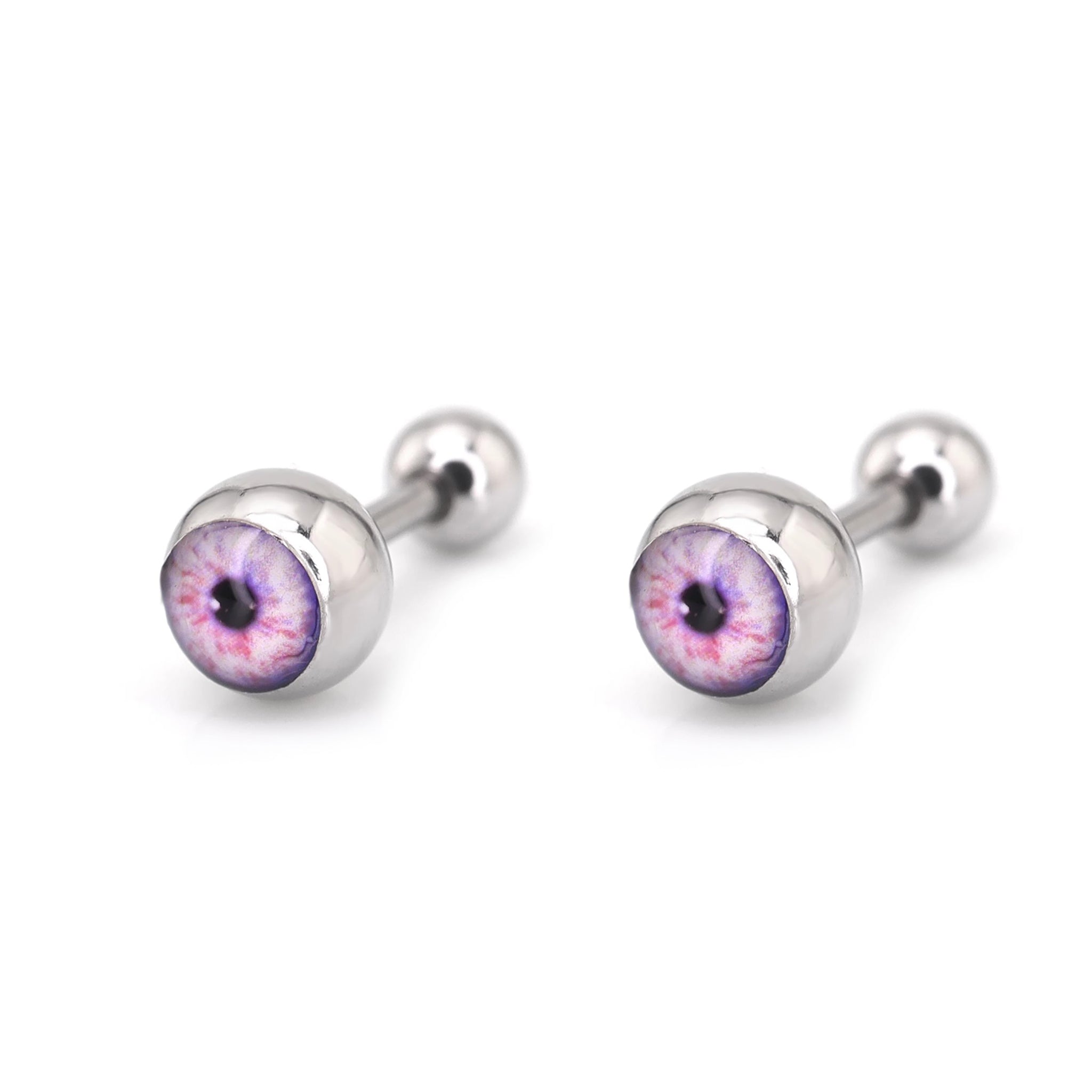 Demon Eye Ball stainless steel Ear Stud