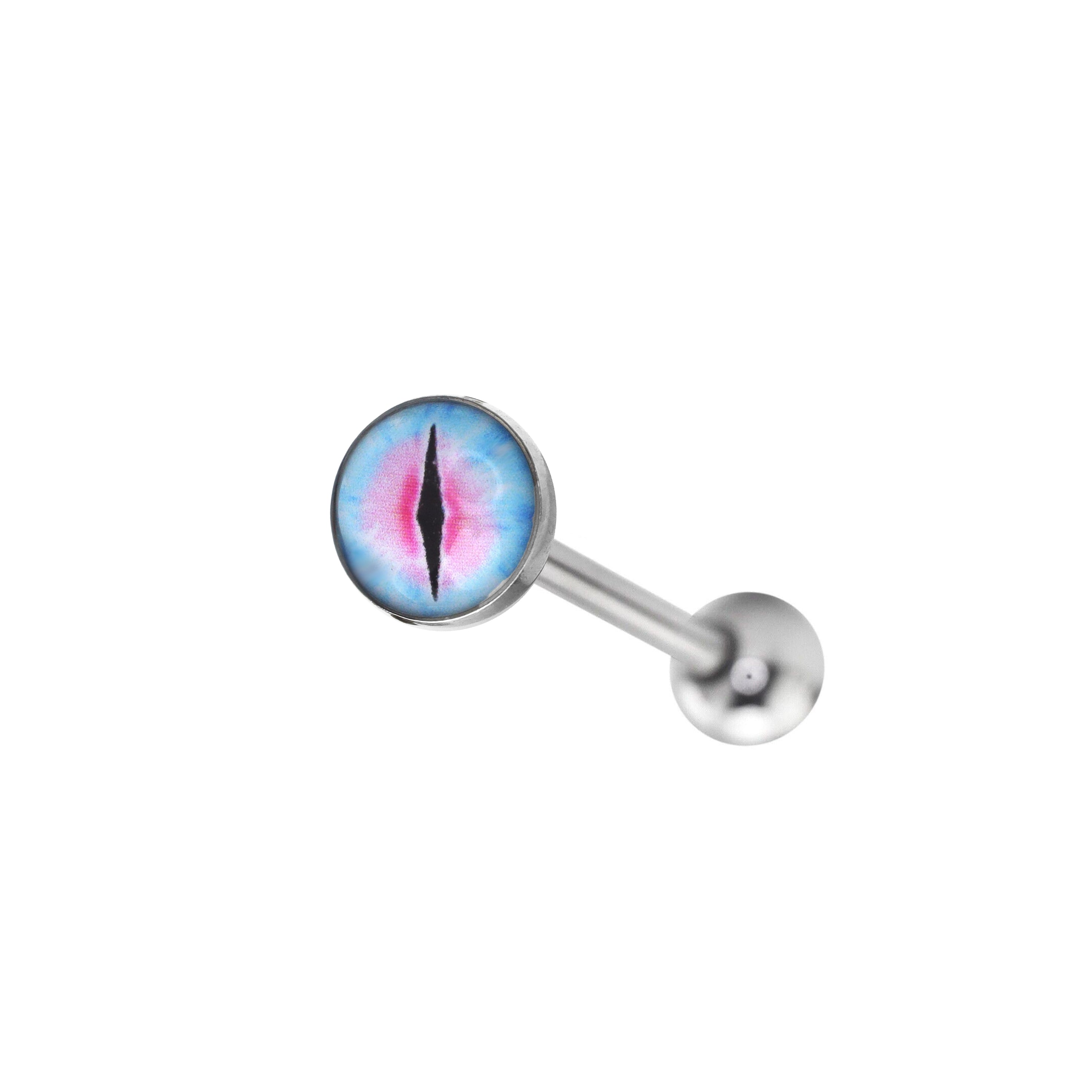 Resin Oil Slick Eye Pupil tongue stud