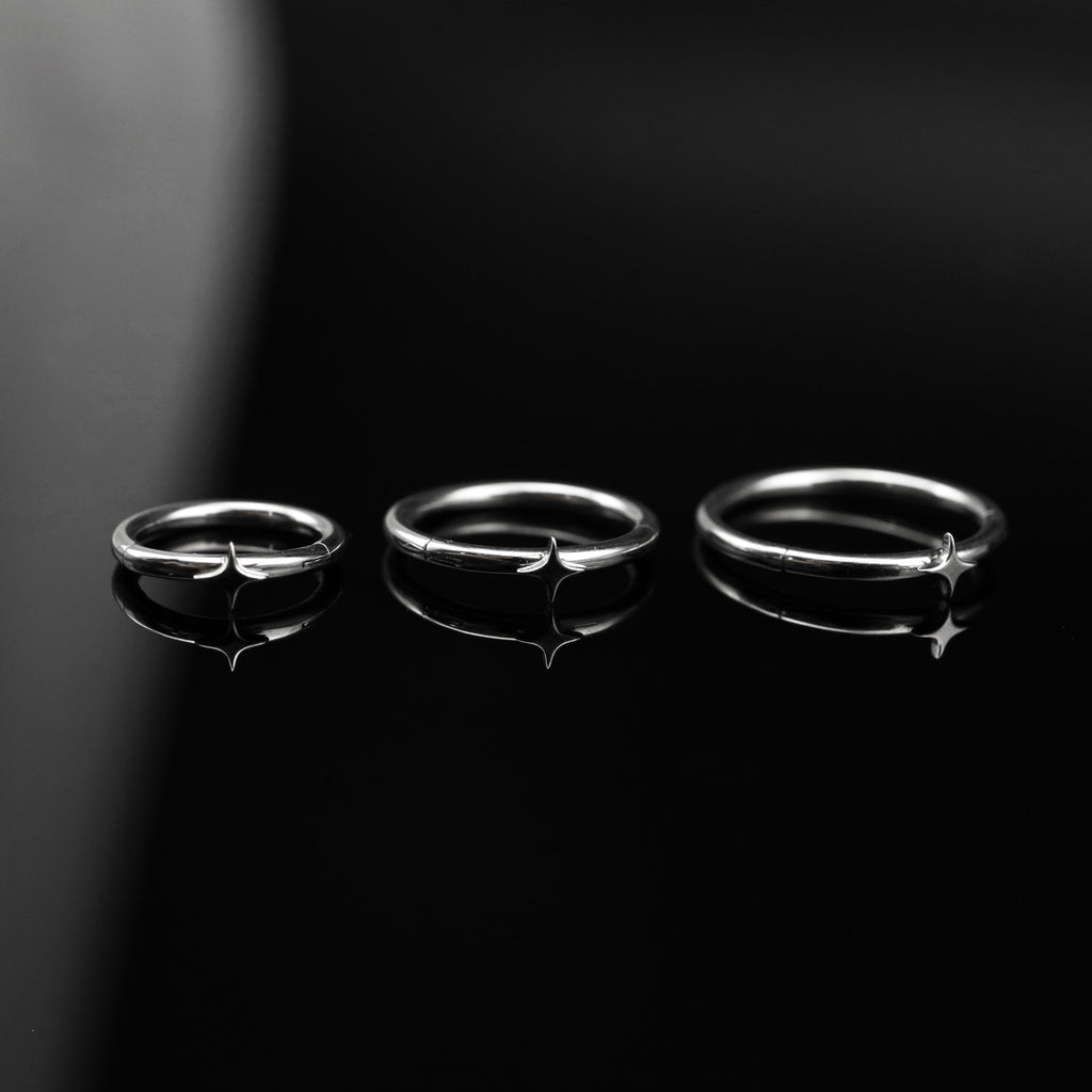 Four-Point Star stainless steel Segment Hoop