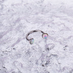 Dreamy Oil Resin Horseshoe Ring