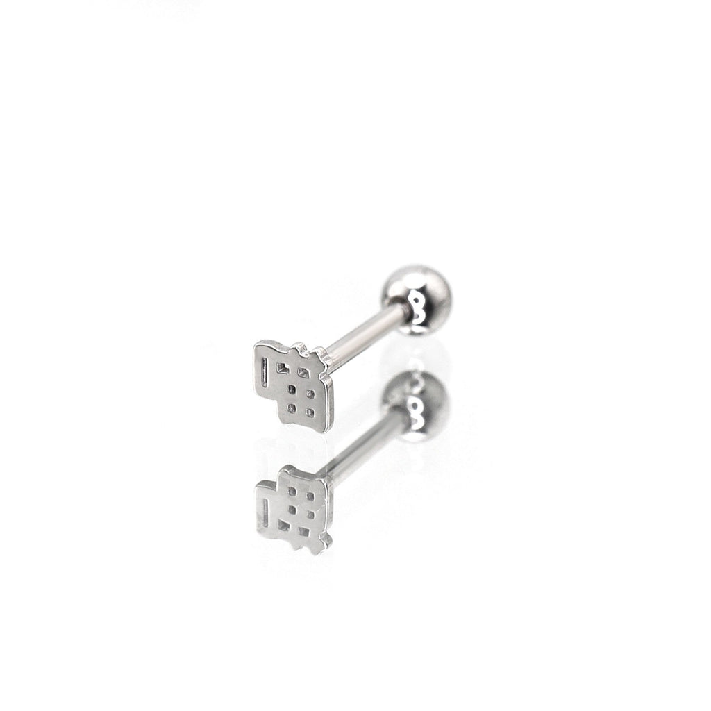 Oriental Symbol stainless steel tongue stud
