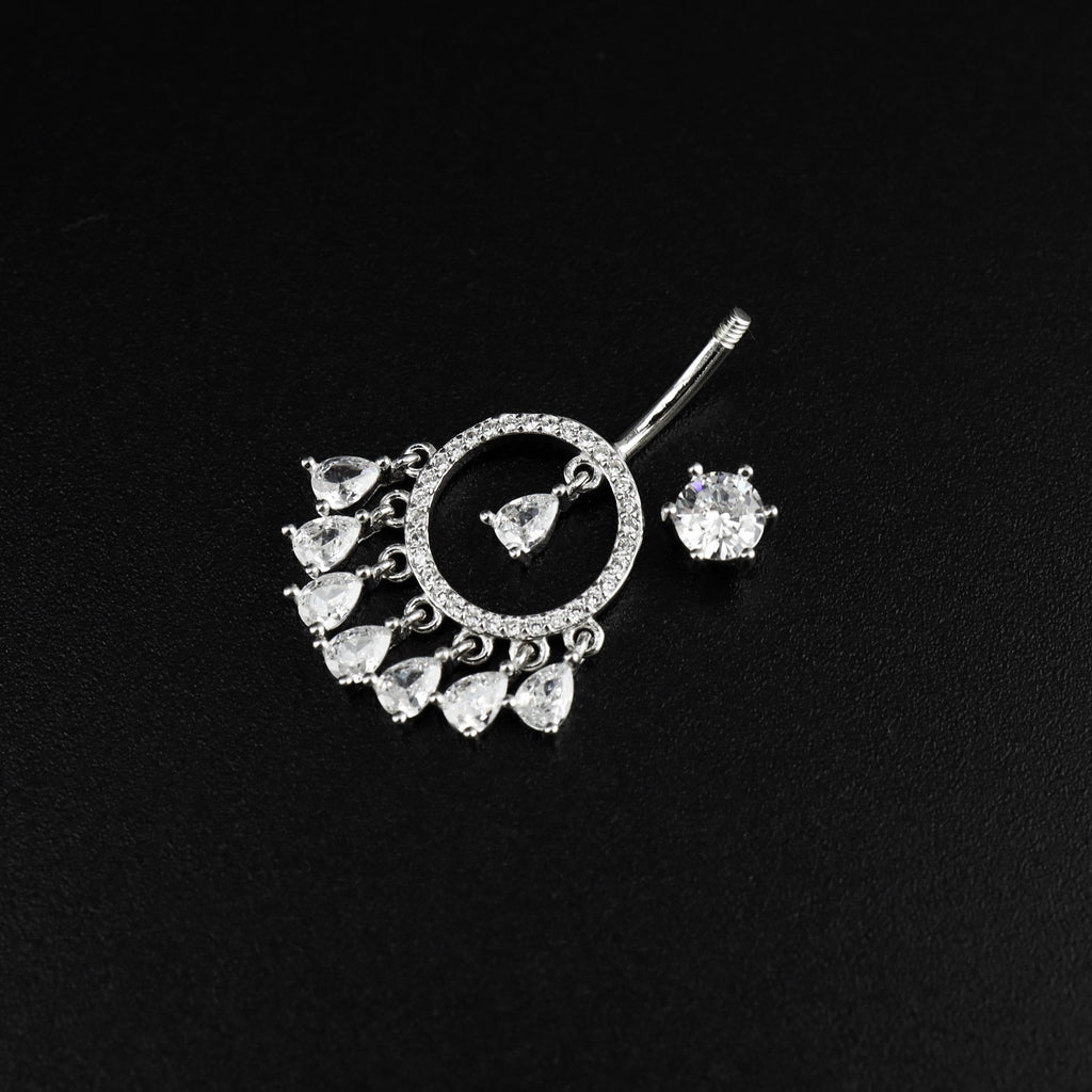 Tassel Dangle S925 Sterling Silver Belly Ring