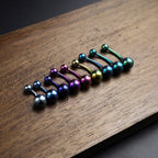 Classic Externally Threaded Titanium  Belly Ring