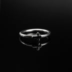 Gothic Cross stainless steel Segment Hoop