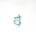 Cross CZ Titanium Clicker Nose Hoop