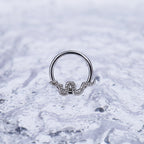 Engraved Serpent stainless steel Segment Ring