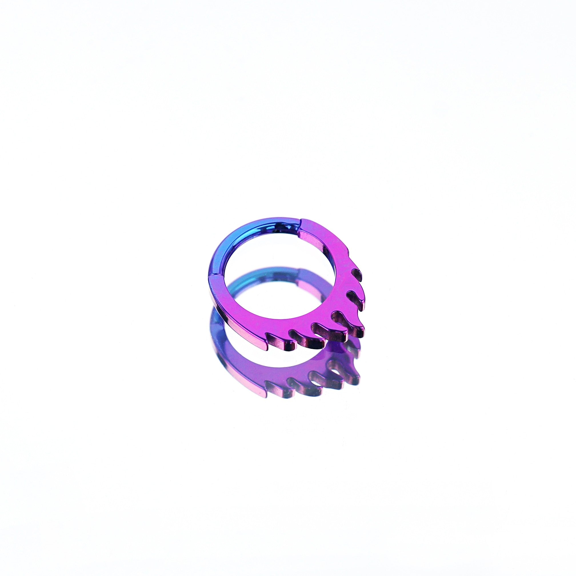 16G Flame Titanium Septum Clicker
