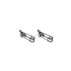 Safety Pin Cross Pendant Stainless Steel Earrings