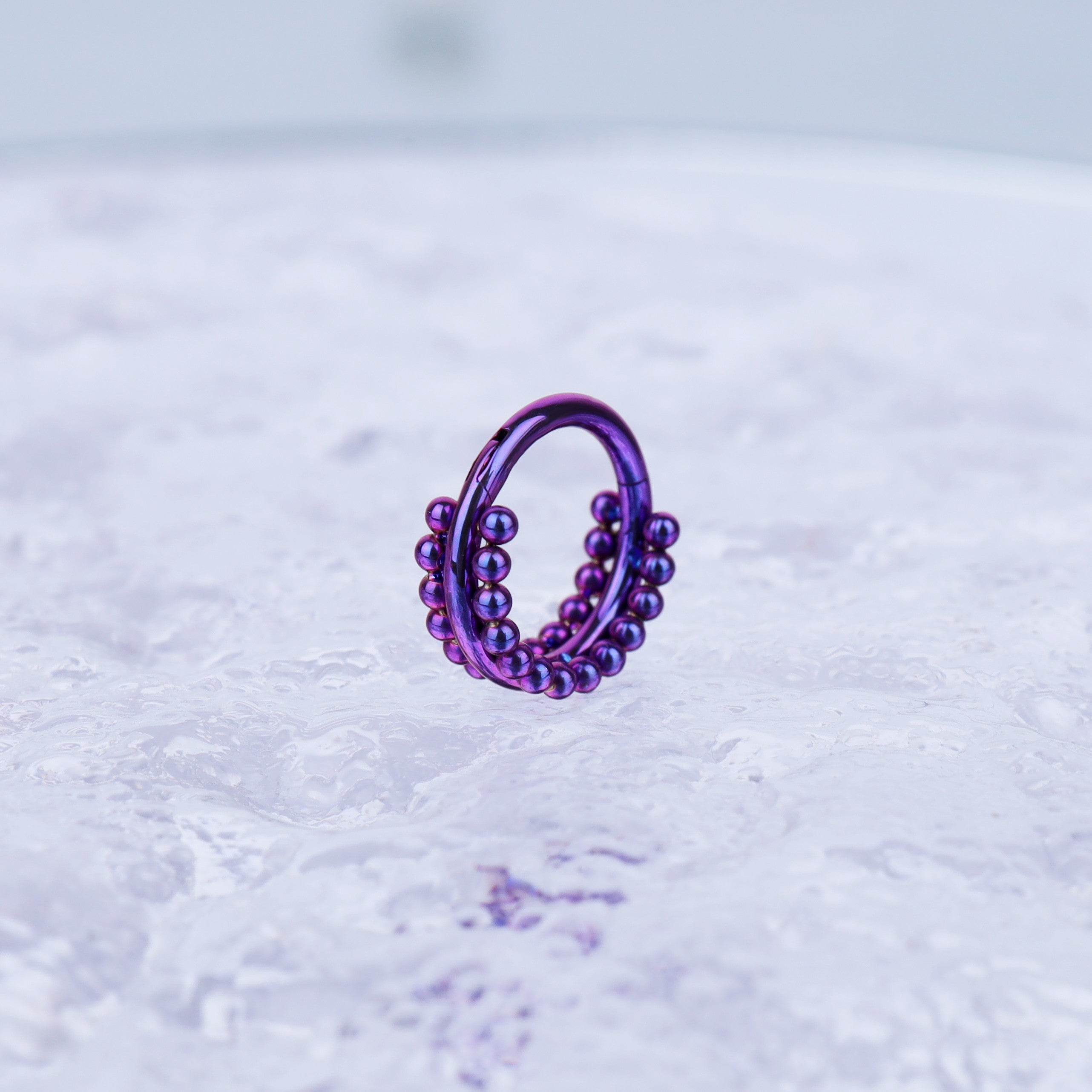 Double Ball Titanium Segment Hoop