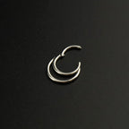 16G Moon stainless steel Segment Hoop