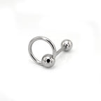 Spinning Ball stainless steel tongue stud
