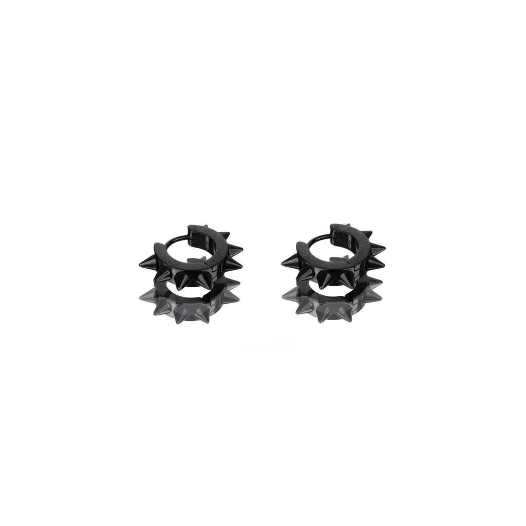 8-Spike Stud Stainless Steel Earrings