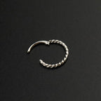 16G Twisted Rope Stainless Steel Segment Hoop