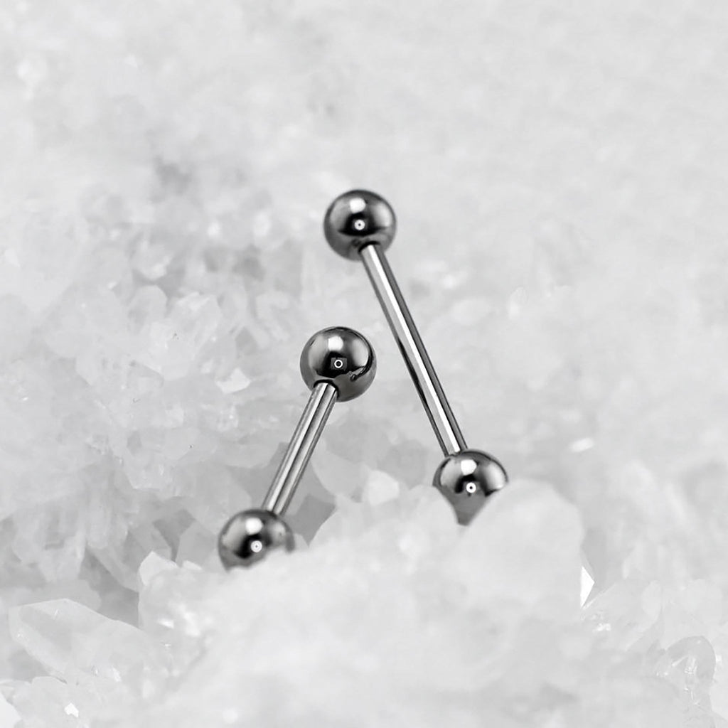 Basic Internally Threaded Titanium Industrial Barbell