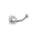 CZ Spider Stainless Steel Rook Jewelry