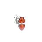 Glitter Resin Heart Oil Slick tongue stud