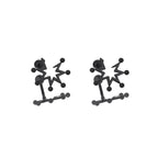 Exploding Firework Externally Threaded Stainless Steel Ear Studs