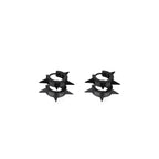 4-Spike Stainless Steel Earrings