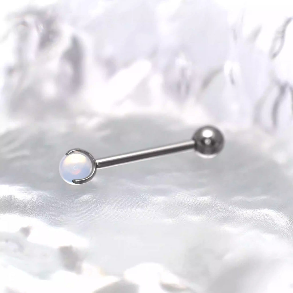 Pastel CZ Titanium barbell stud