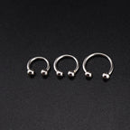 Classic S925 Sterling Silver Horseshoe Rings