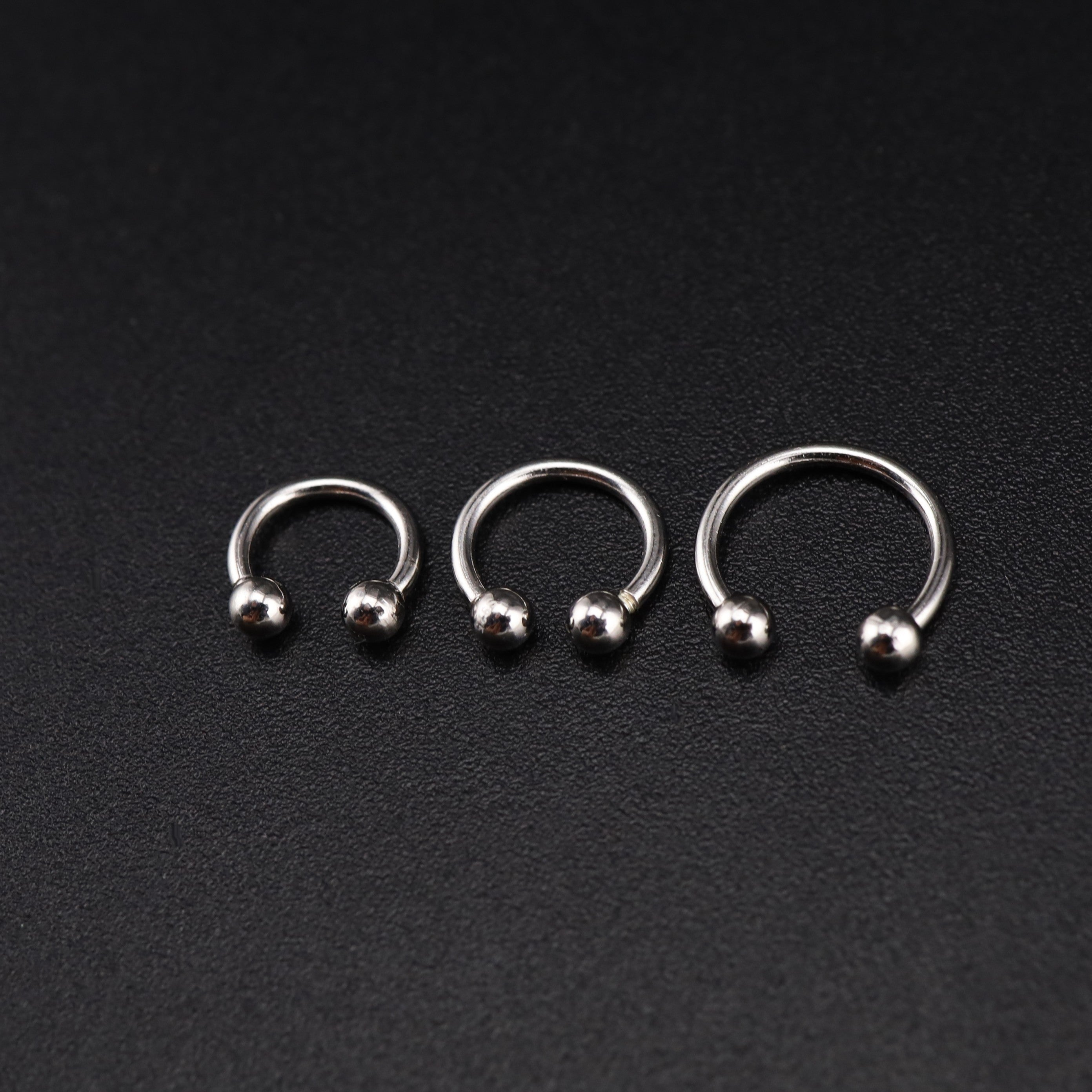 Classic S925 Sterling Silver Horseshoe Rings