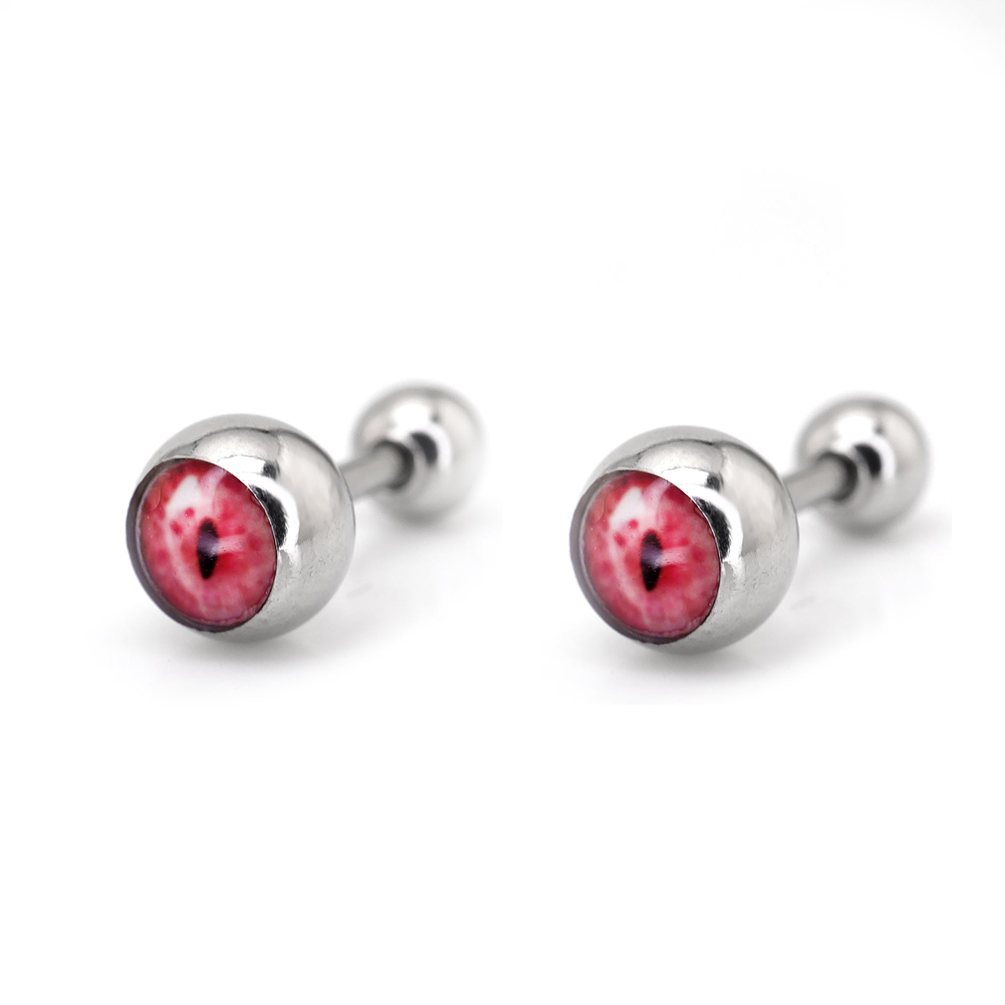 Demon Eye Ball stainless steel Ear Stud