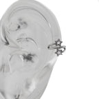 18G Double Pentagram CZ Segment Hoop