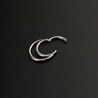 16G Moon stainless steel Segment Hoop