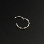 16G Twisted Rope Stainless Steel Segment Hoop