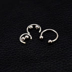 Classic S925 Sterling Silver Horseshoe Rings