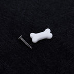 Cute Mini Bone Stainless Steel Internally Threaded Lip Ring