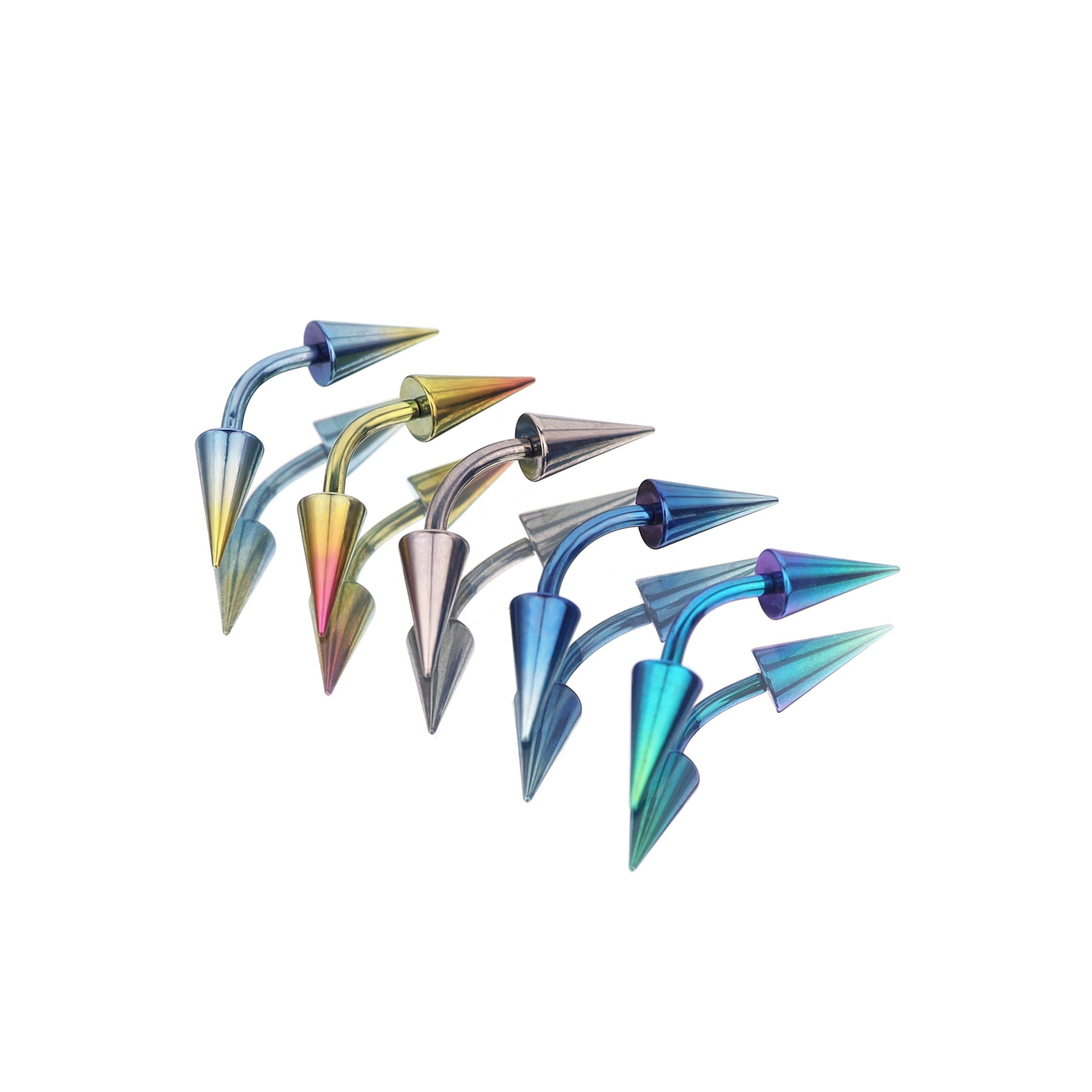 Large Spike Internally Threaded Titanium Rook Jewelry