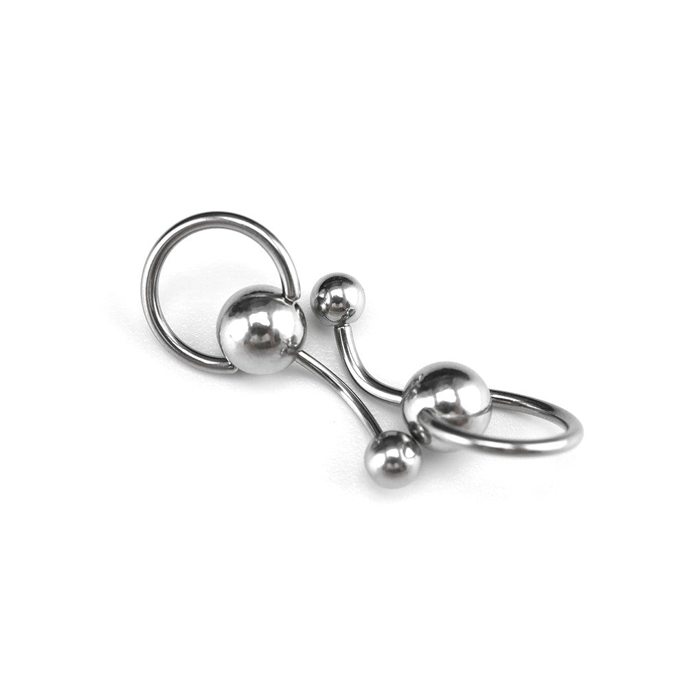 Spinning Ball stainless steel Belly Ring