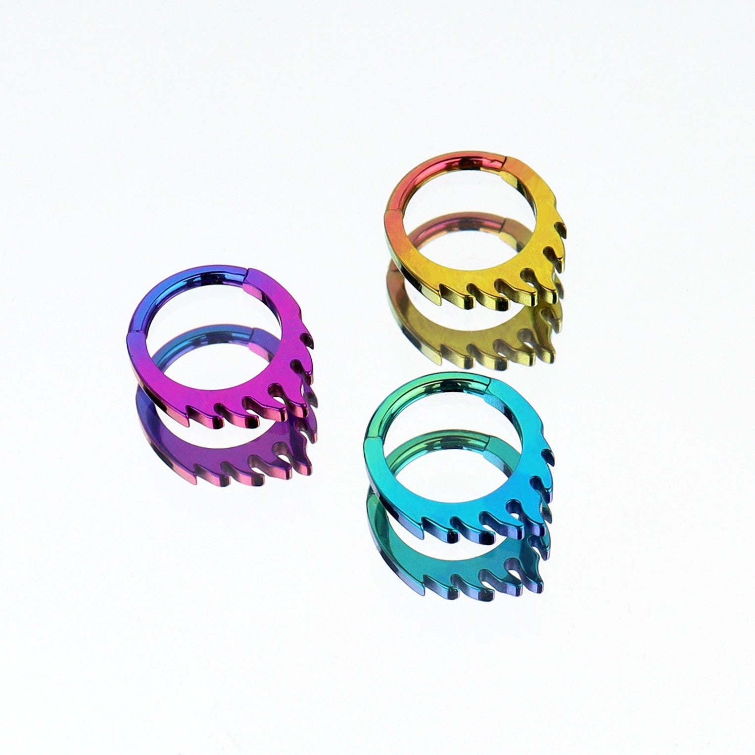 16G Flame Titanium Septum Clicker