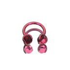 16G CZ ball Titanium Horseshoe Ring