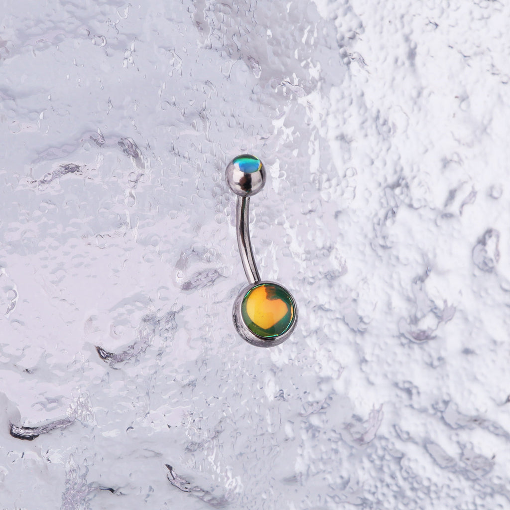 Colorful Epoxy Resin Stainless steel Belly Ring