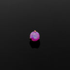 High Shine Opal Internally Threaded Titanium tongue stud