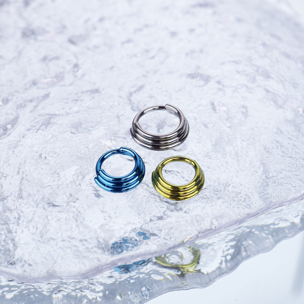 Three Row Triple Segment Septum Ring